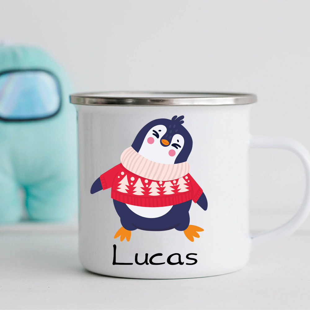 Personalised 12oz Cute Penguin Mugs for Kids  | KidMug32