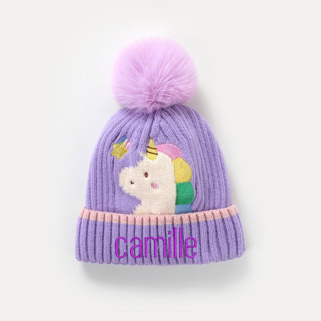 Personalized Embroidery Dinosaur Pom Pom Hat for Comfort & Unique | HSKid20