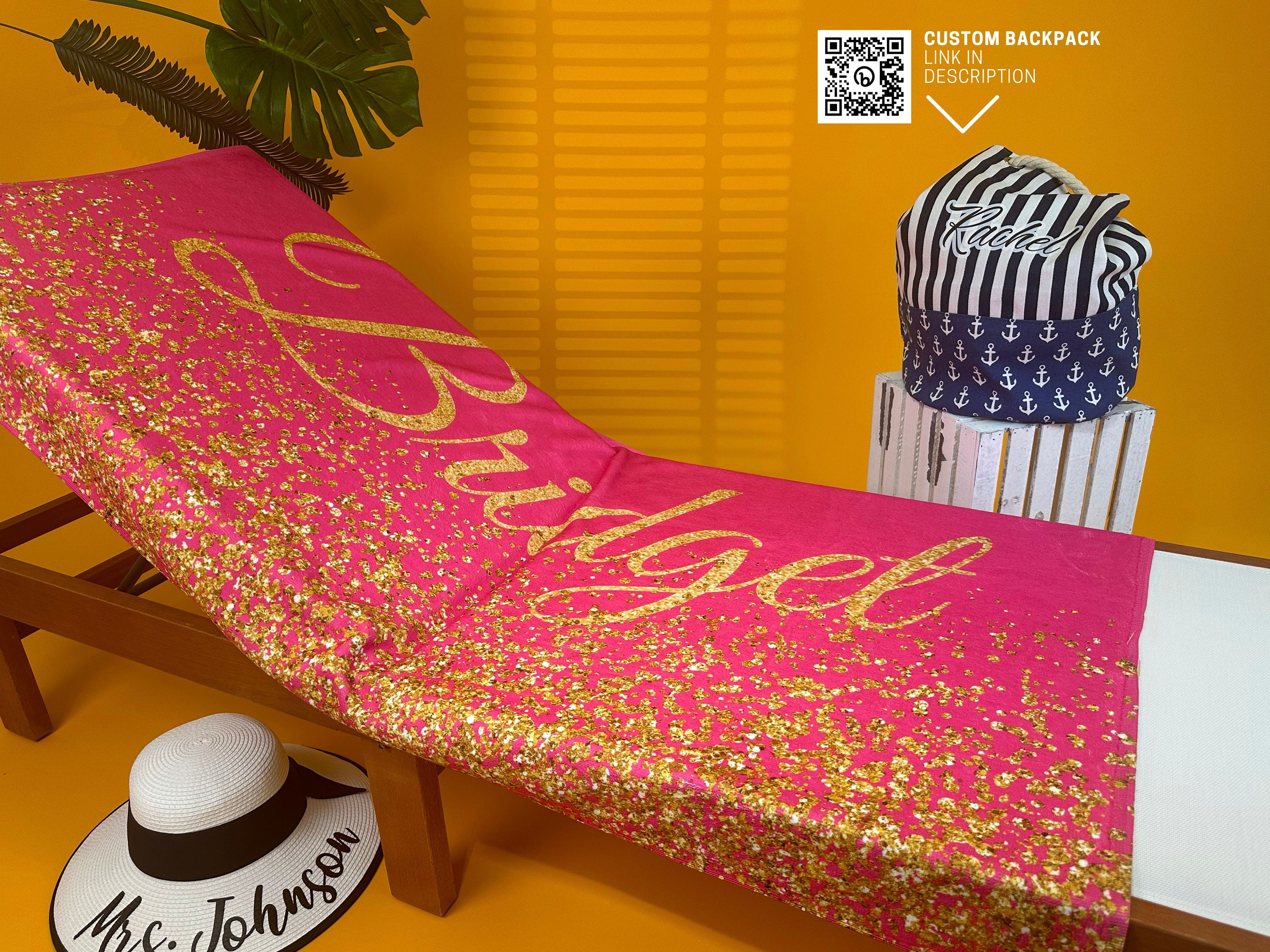 Personalized Monogrammed Beach for Summer & Beach | KKTowel58