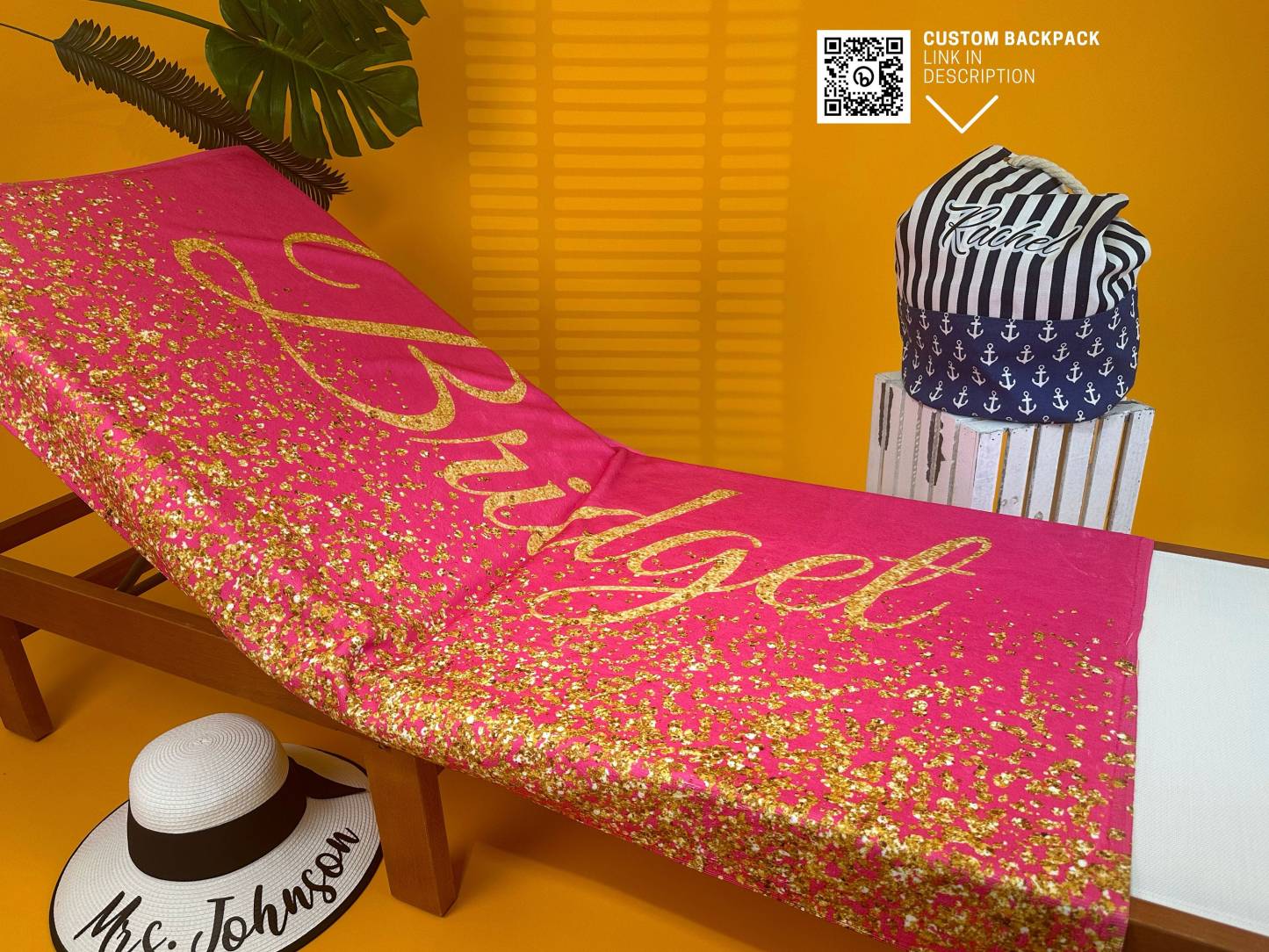 Personalized Monogrammed Beach for Summer & Beach | KKTowel58