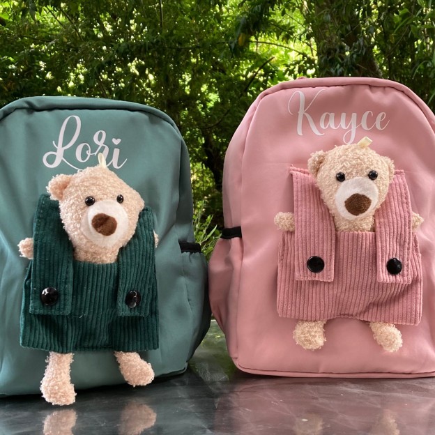 Personalized Bear Back to School Backpack
