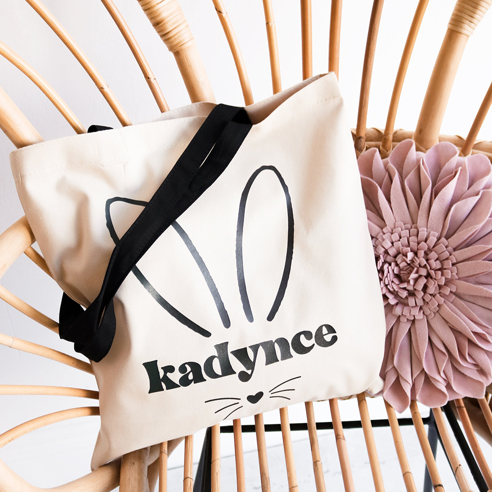 Personalized Easter Egg Hunt Tote Bag 