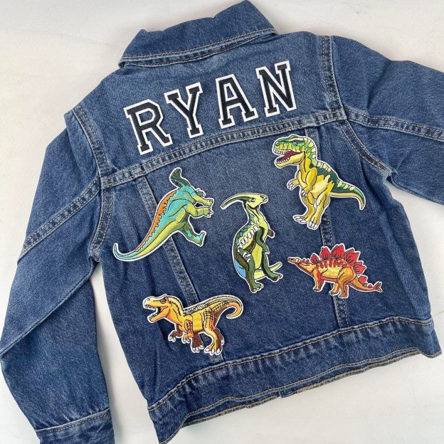 Personalized Hand Patch Kids Denim Jacket | inJacket04