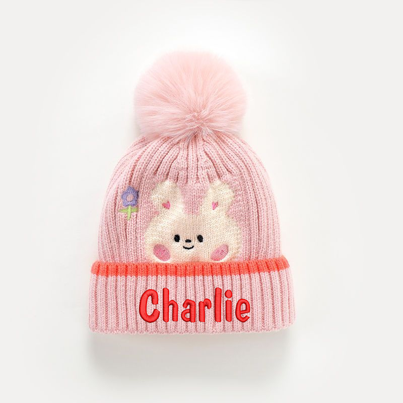 Personalized Embroidery Dinosaur Pom Pom Hat for Comfort & Unique | HSKid20