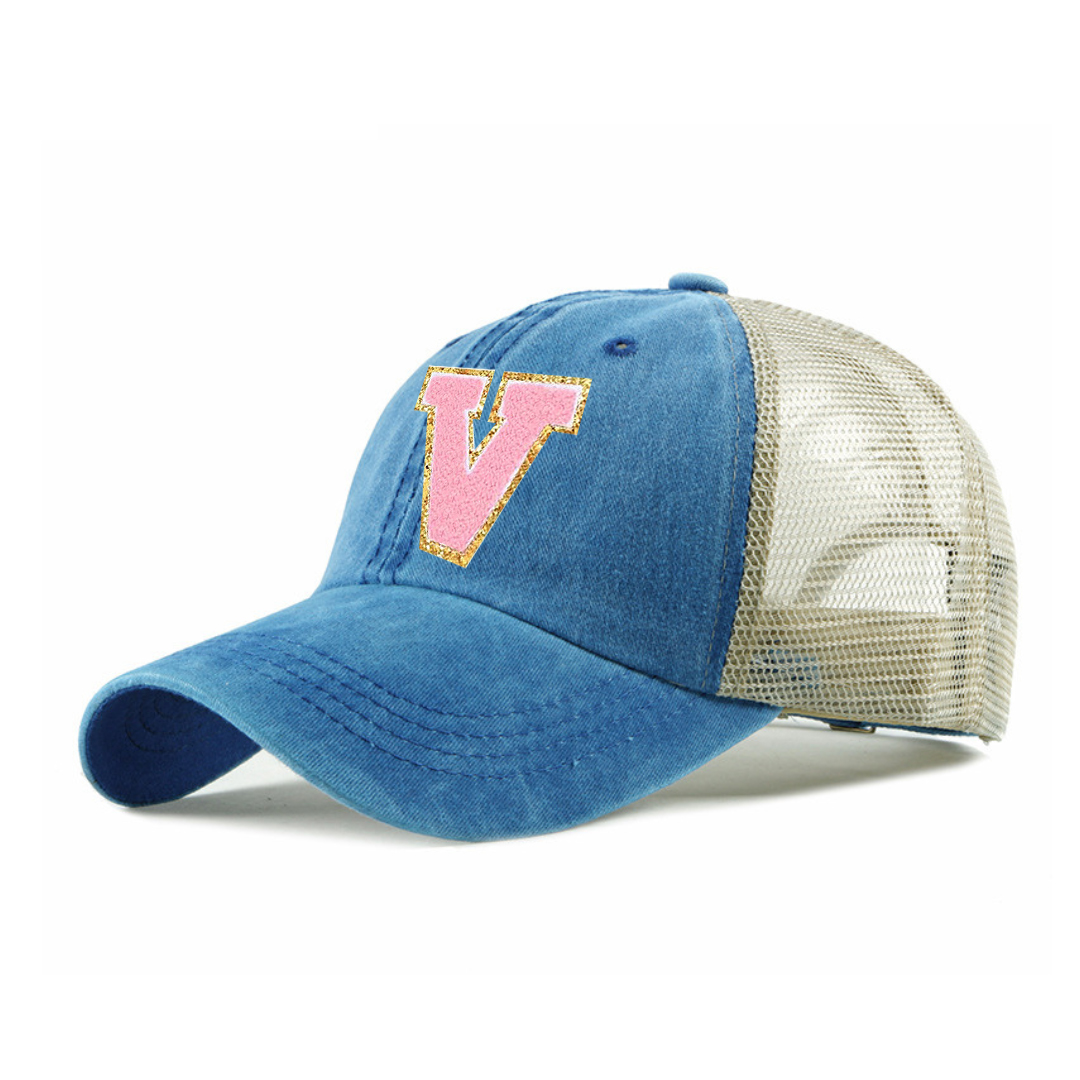 Personalized Adult Letter Patch Hat for Comfort & Unique | KKBeach16