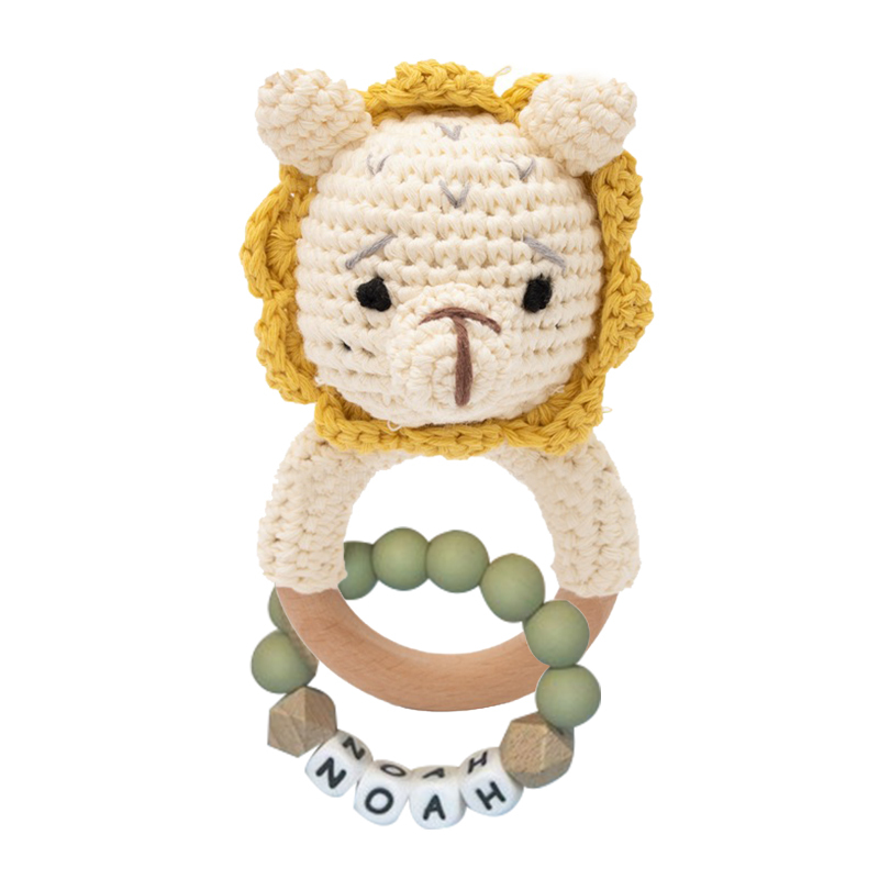 Personalized Lovely Kid's Crochet Baby Rattle