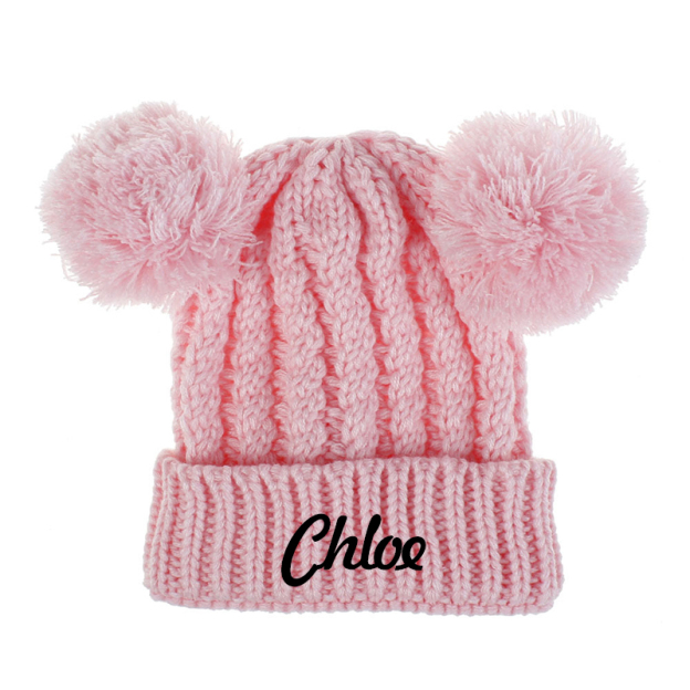 Personalized Embroidery Pom Pom Hat for Comfort & Unique | HSKid17
