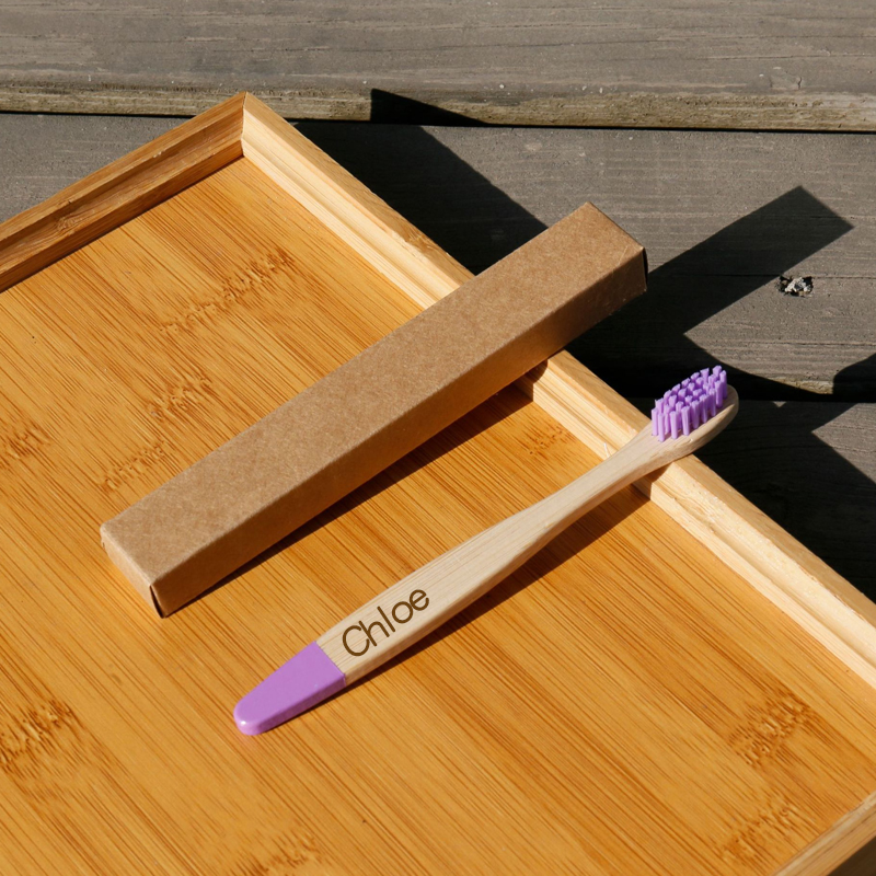 Personalized Kid Bamboo Toothbrush