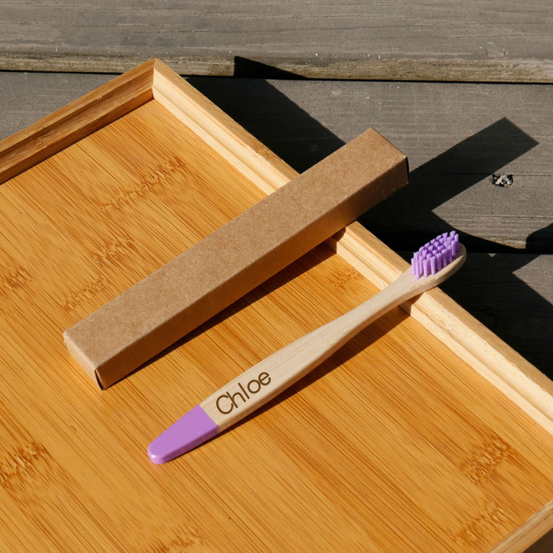 Personalized Kid Bamboo Toothbrush