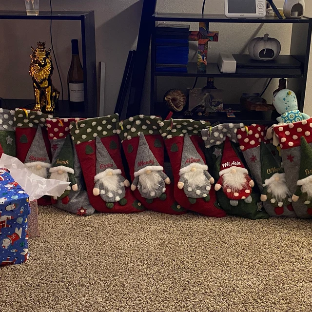 Personalized Gnomes Christmas Stocking