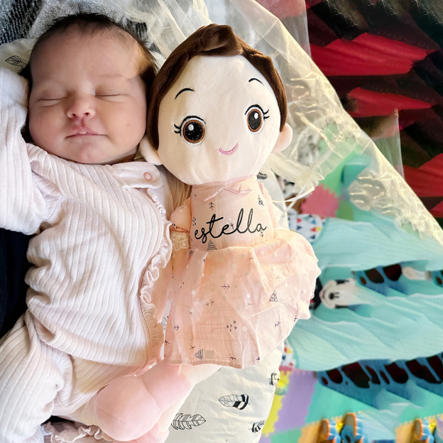 Personalized Kid's Bow Princess Doll