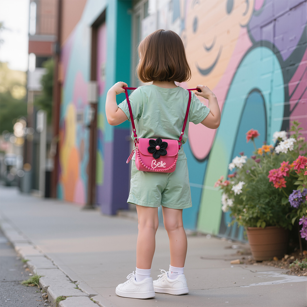 Personalized Girls Plush Handbags With Costume Jewelry Set