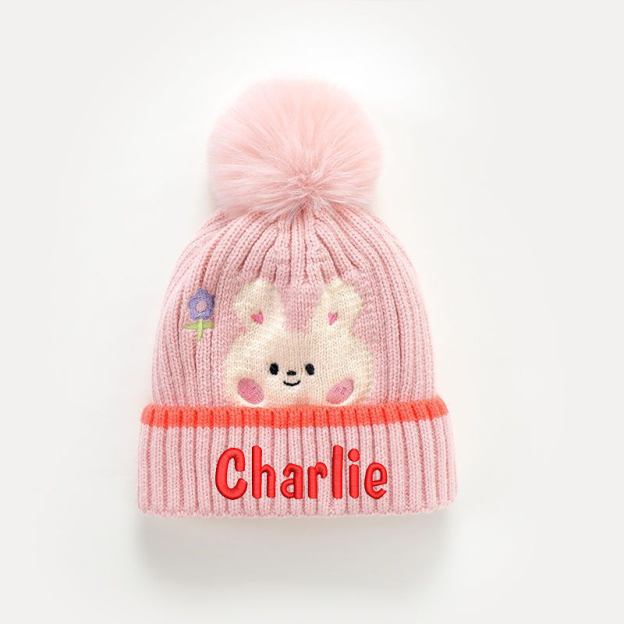 Personalized Embroidery Dinosaur Pom Pom Hat for Comfort & Unique | HSKid20