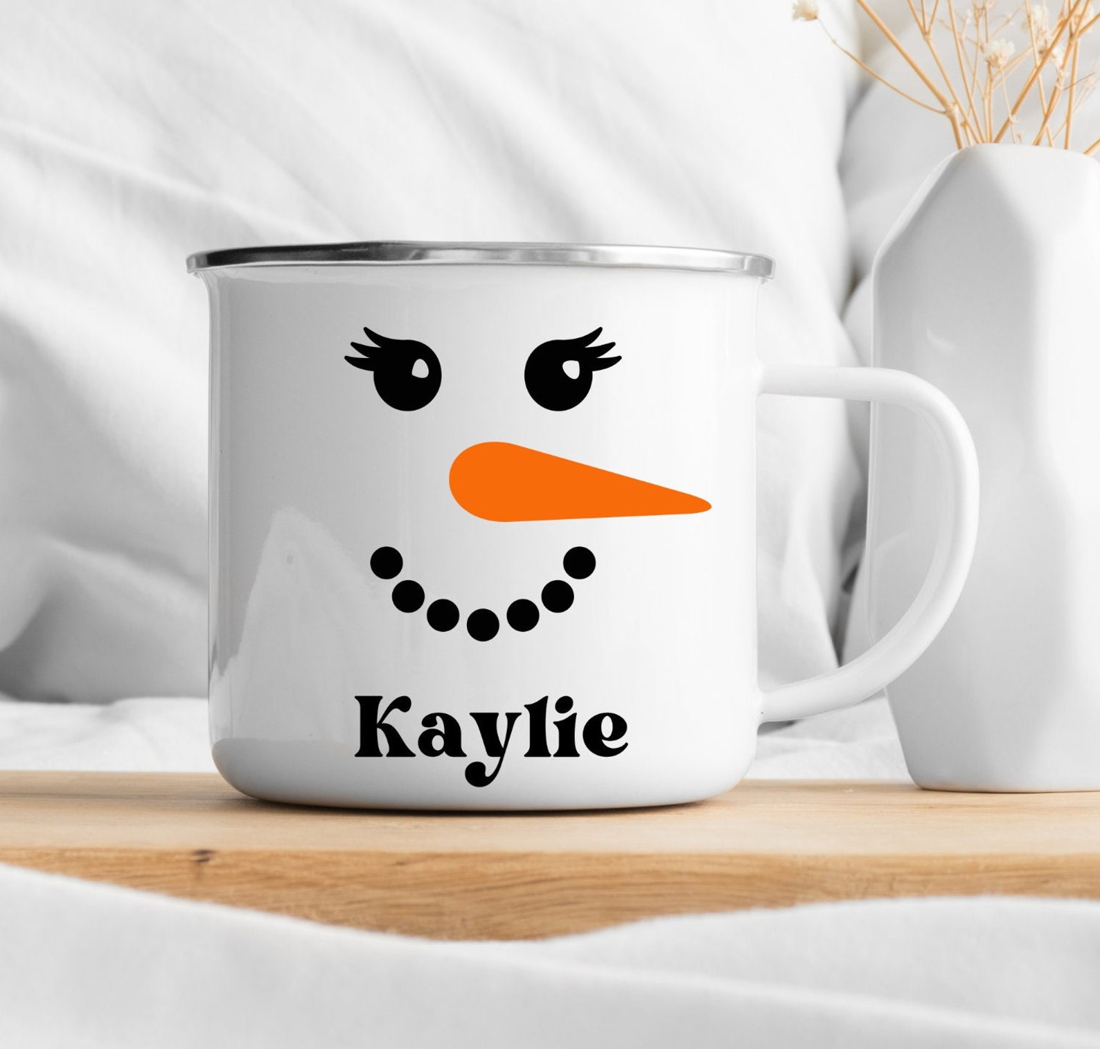 Personalised 12oz Snowman Mugs for Kids  | KidMug13