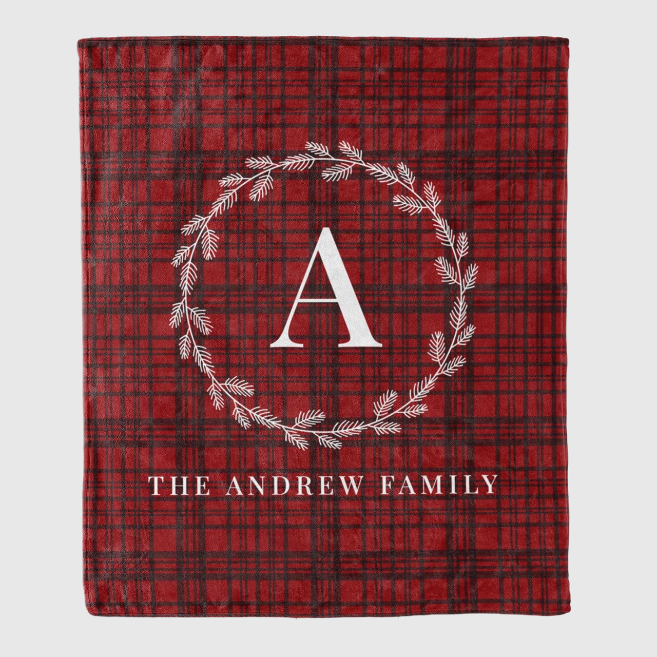 Personalized Merry Christmas Letter Blanket