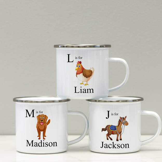 Personalised 12oz Animal Mugs for Kids  | KidMug05