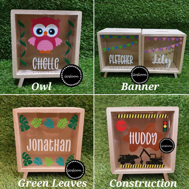 Personalized Kid Themed Money Boxes
