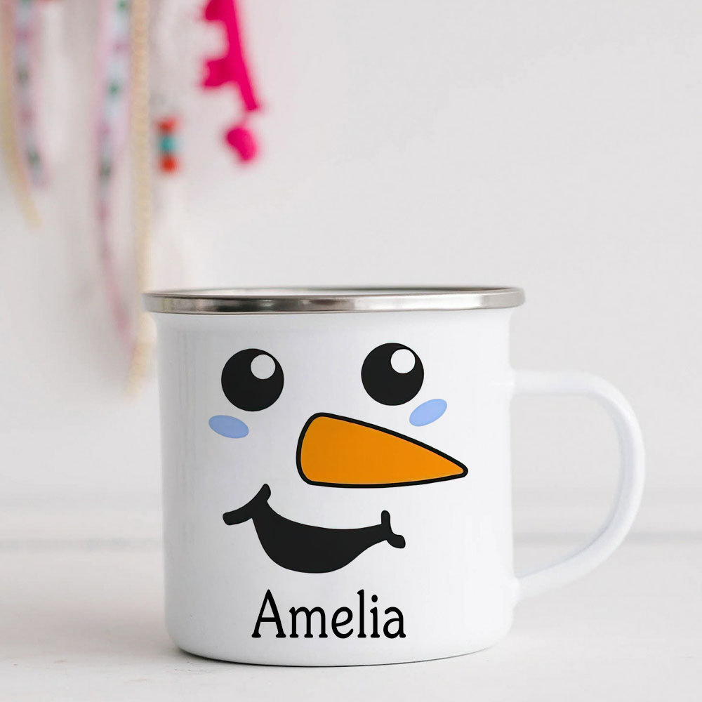 Personalised 12oz Snowman Mugs for Kids  | KidMug13