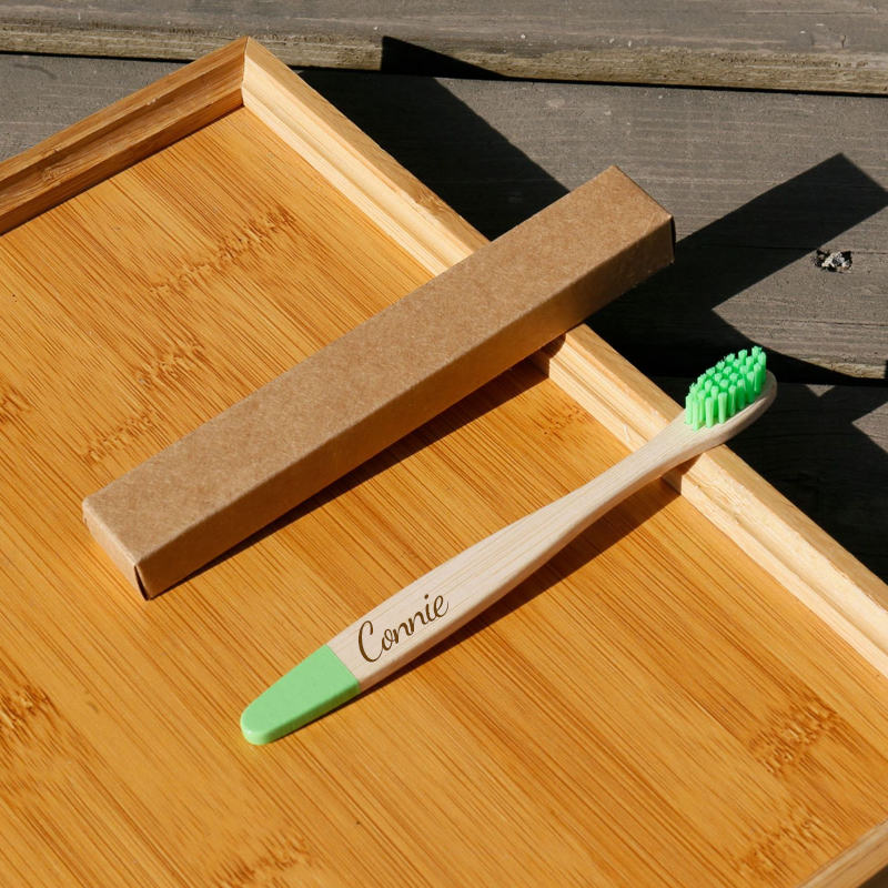 Personalized Kid Bamboo Toothbrush