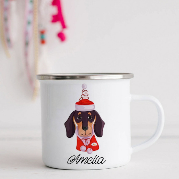 Personalised 12oz Christmas Animals Mugs for Kids  | KidMug21