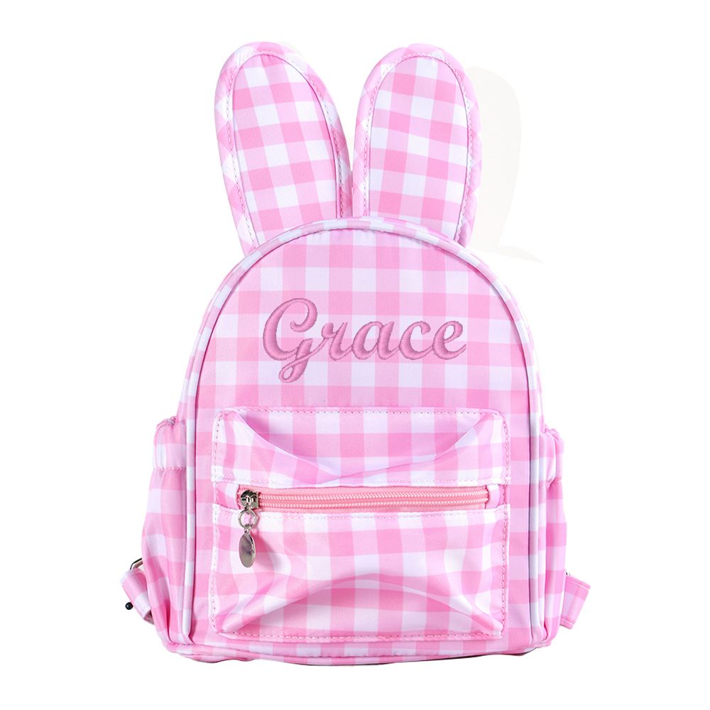 Personalized Kid Embroidered Bunny Mini Backpack