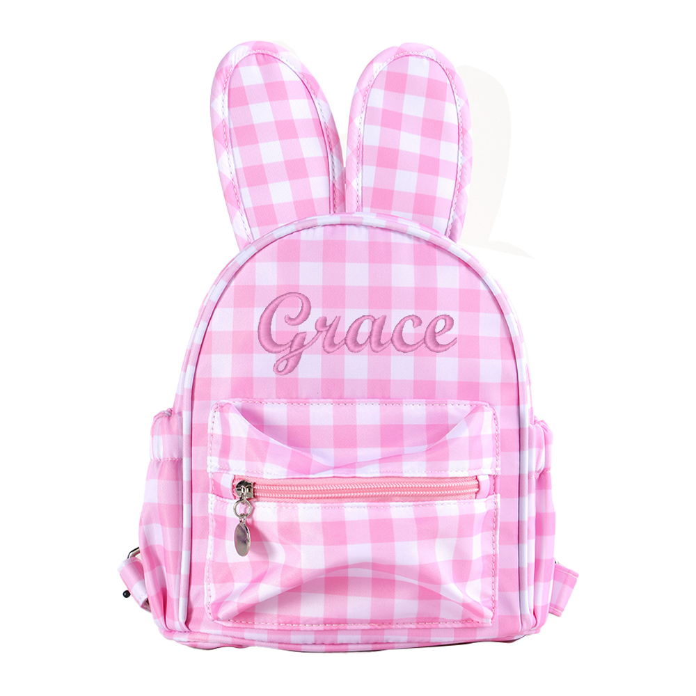 Personalized Kid Embroidered Bunny Mini Backpack