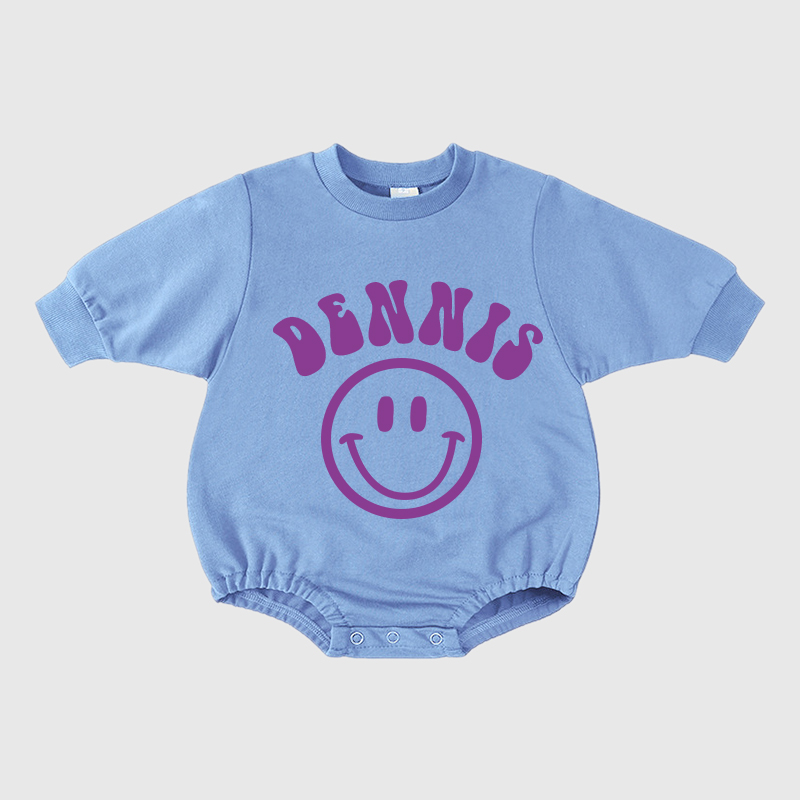 Personalized Kids Cozy Soft Sweatshirt Romper | inRomper04