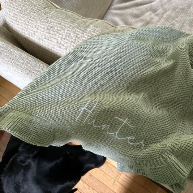 Personalized Embroidered Blanket for Kid Unique Gift | KKKid79