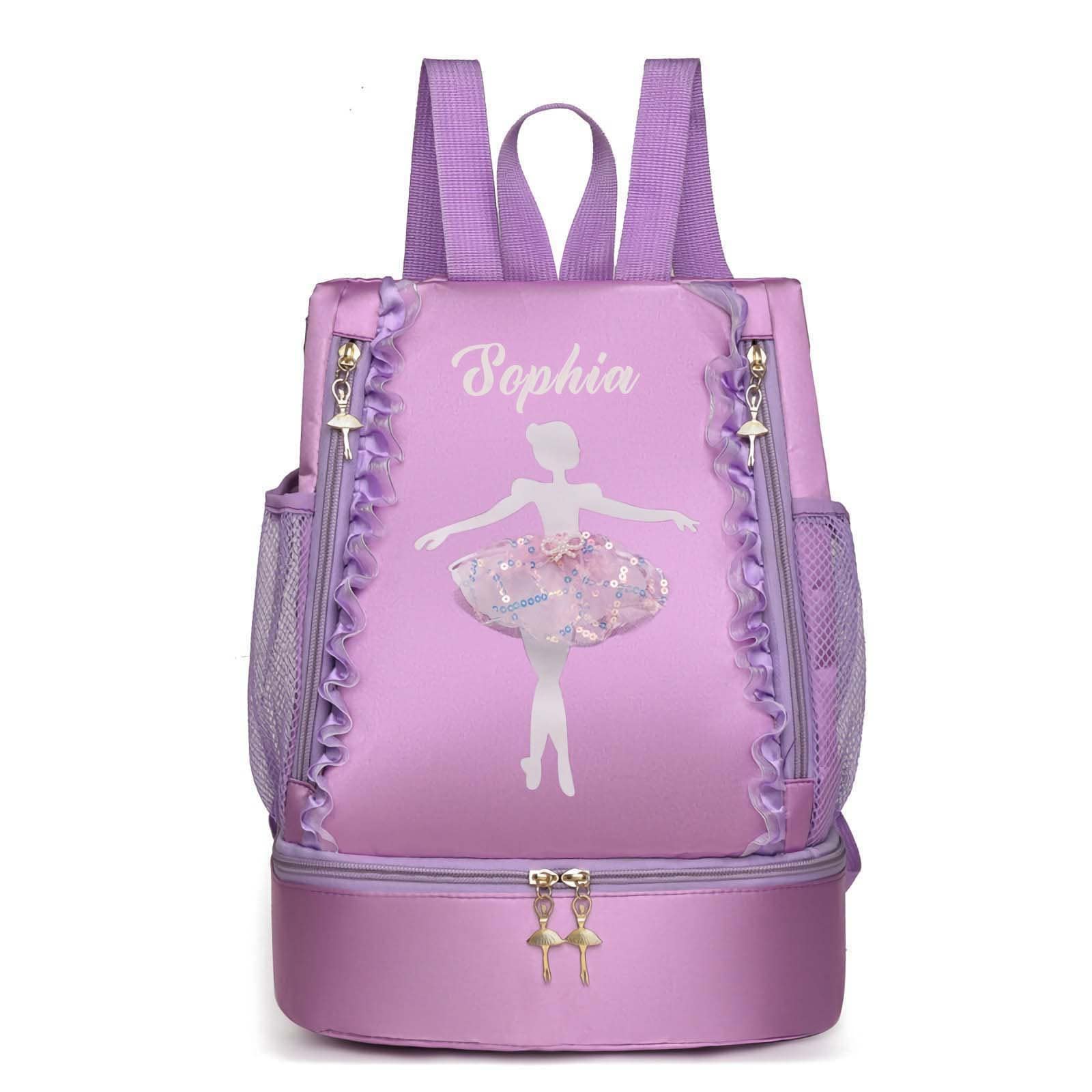 Personalized Name Ballerina Backpack