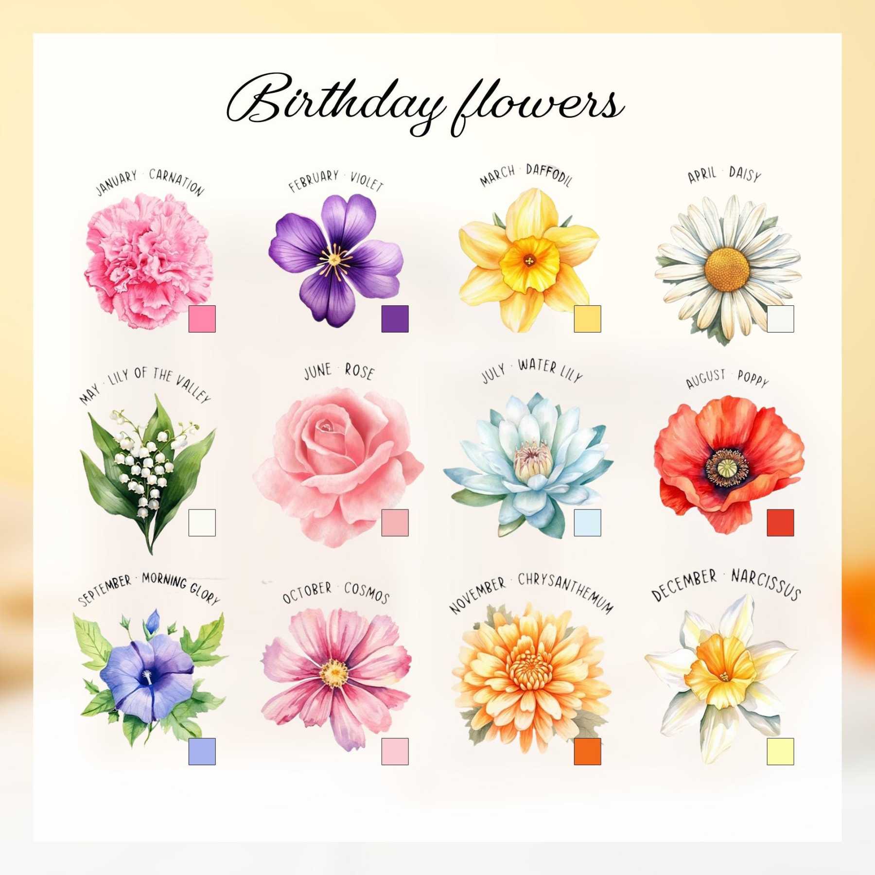 Personalized Kid Cute Wood Letter Birth Flower Money Boxes