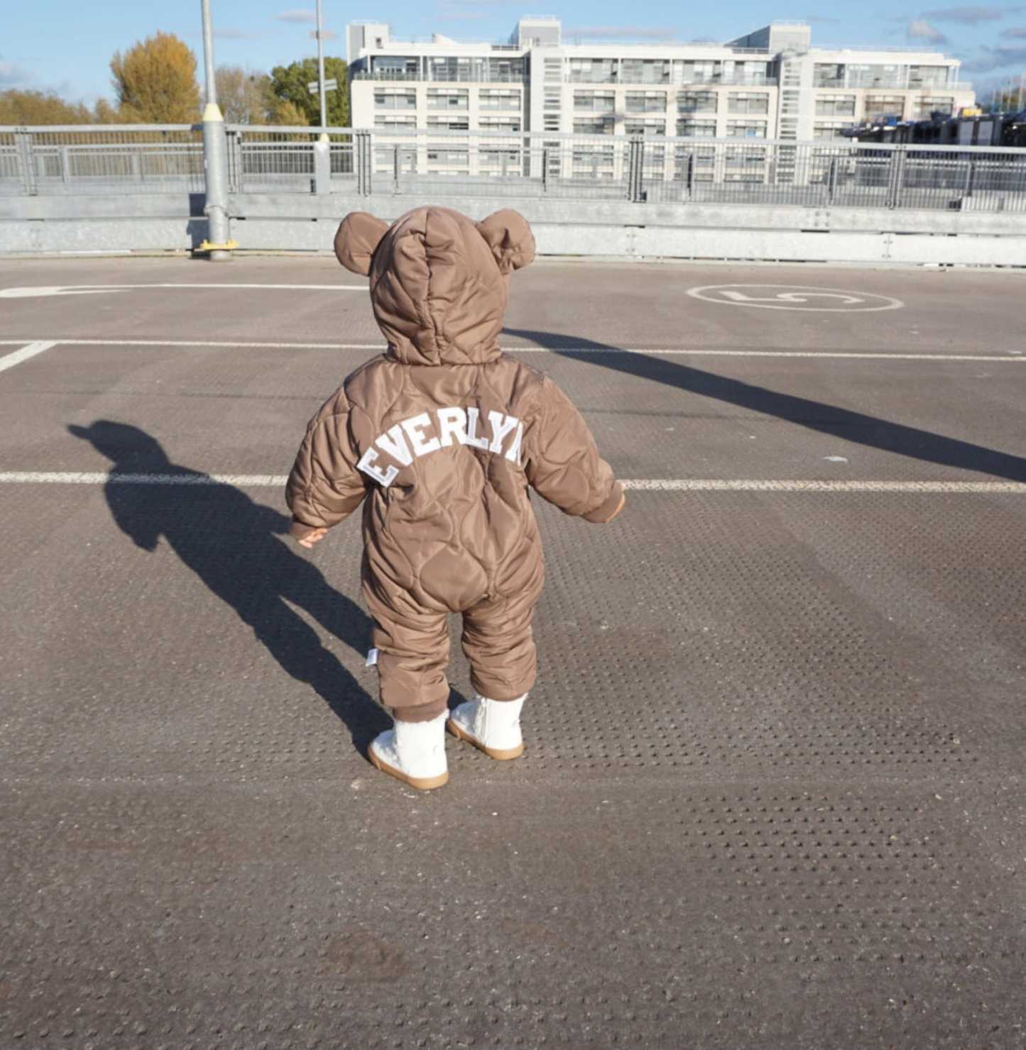 Personalized Hand Patch Kids Lightweight Puffer Romper | inJacket06