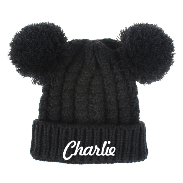 Personalized Embroidery Pom Pom Hat for Comfort & Unique | HSKid17