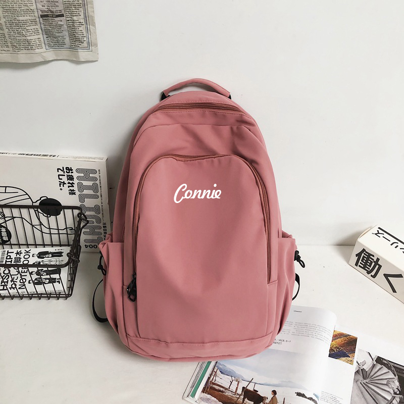 Personalized Embroidery Color School Backpack