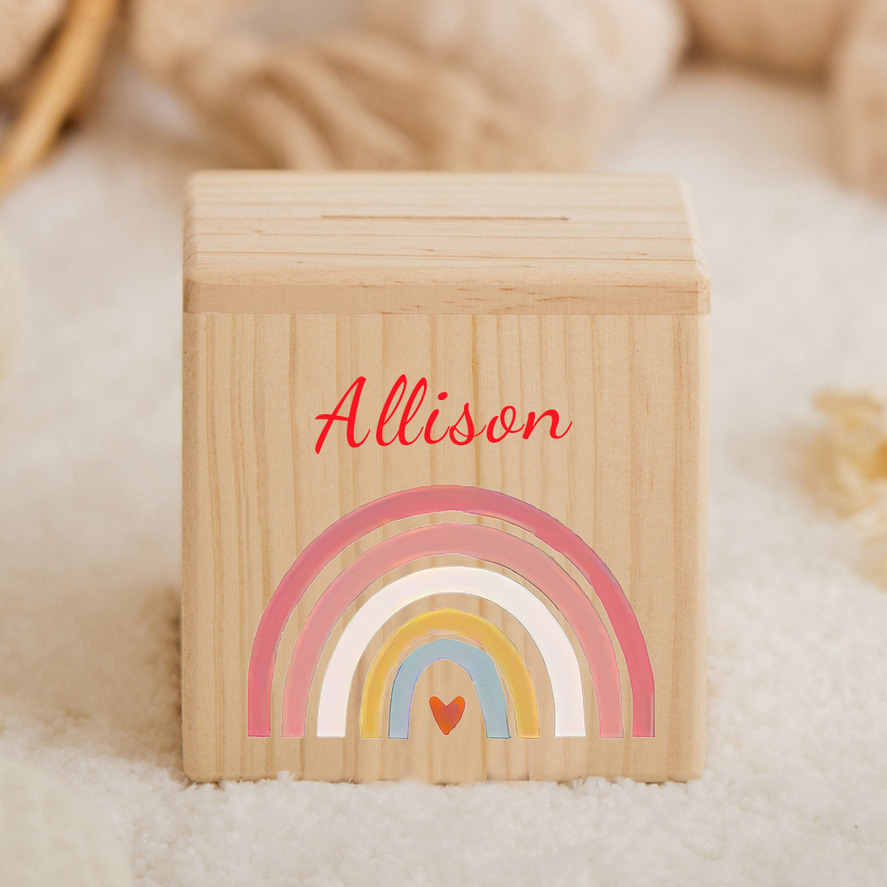 Personalized Kid Cute Animal Wooden Money Boxes