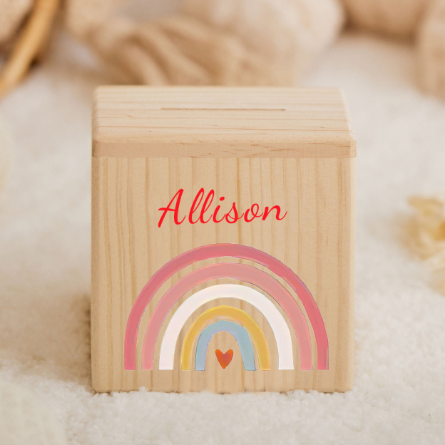 Personalized Kid Cute Animal Wooden Money Boxes