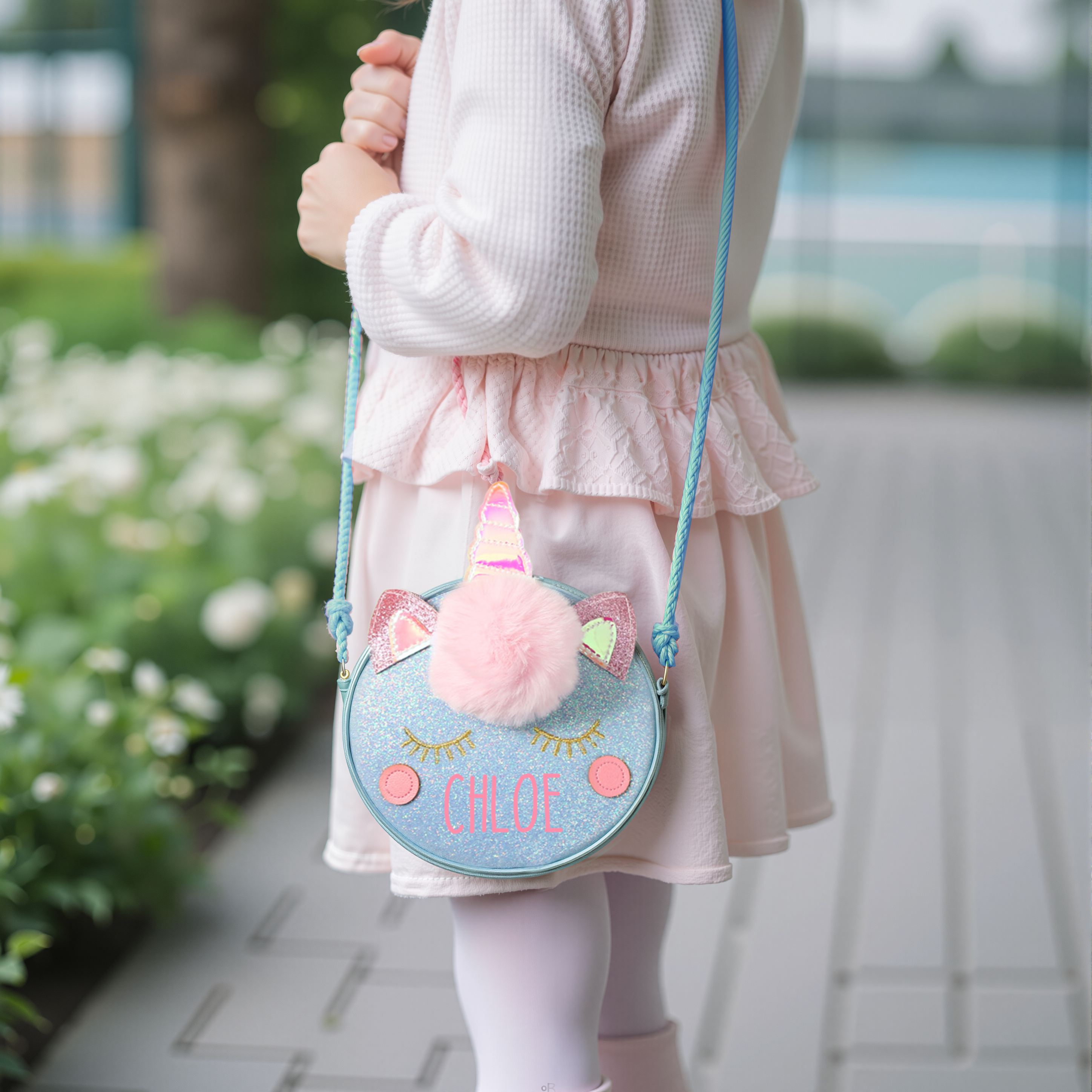 Personalized Girl Unicorn Small Handbag