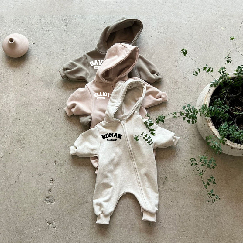Personalized Kids Cozy Soft Zip Sweatshirt Romper | inRomper17