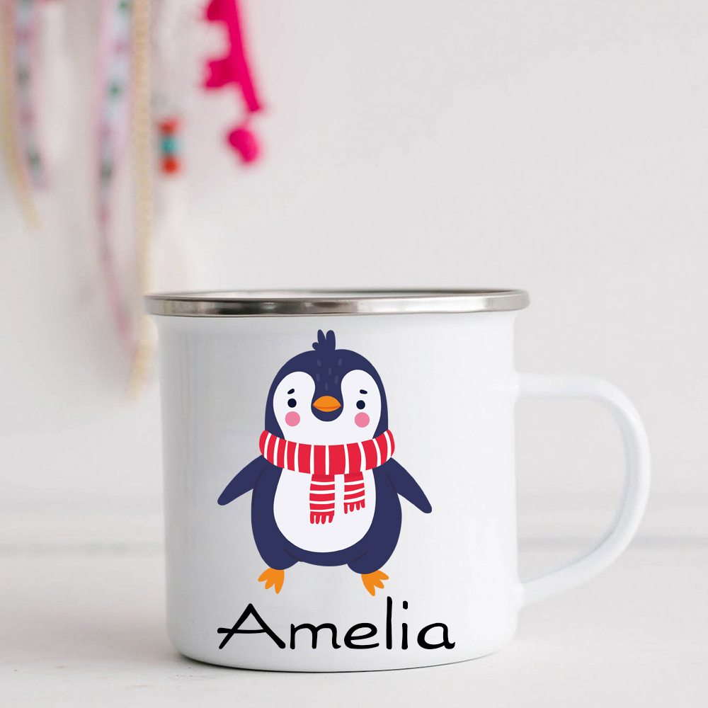 Personalised 12oz Cute Penguin Mugs for Kids  | KidMug32