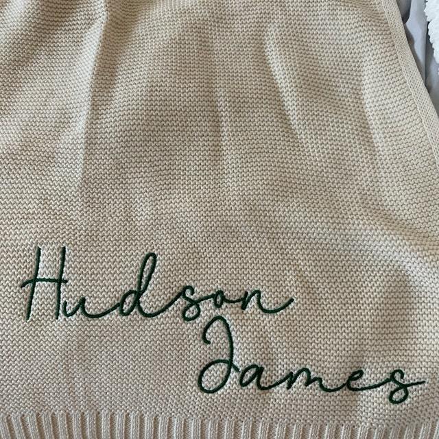 Personalized Embroidered Blanket for Kid Unique Gift | KKKid79