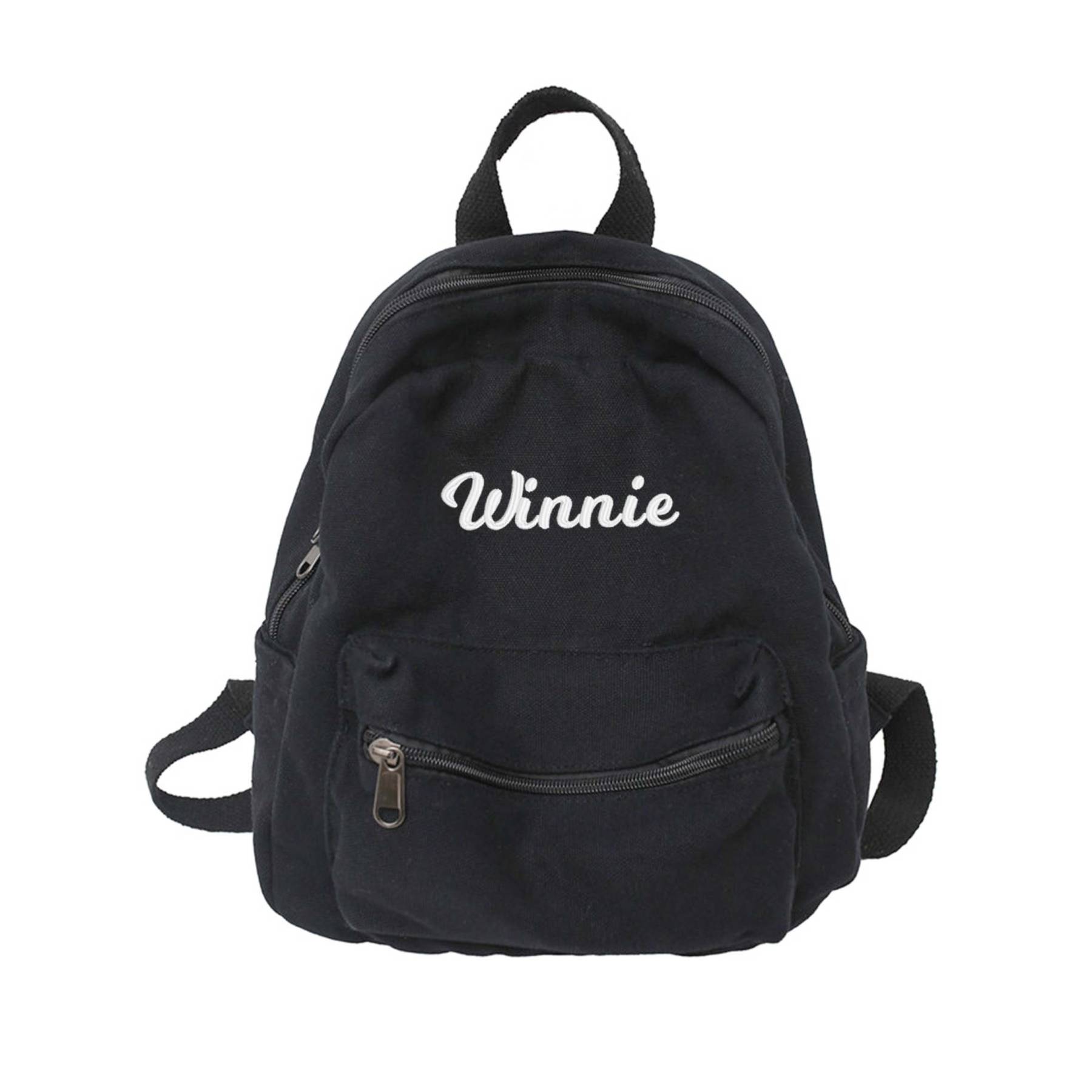 Personalized Embroidery Kid Canvas Backpack