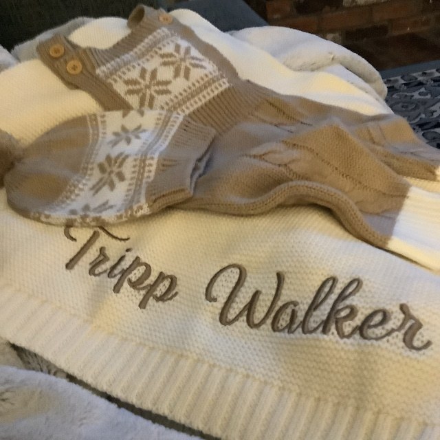 Personalized Embroidered Blanket for Kid Unique Gift | KKKid91