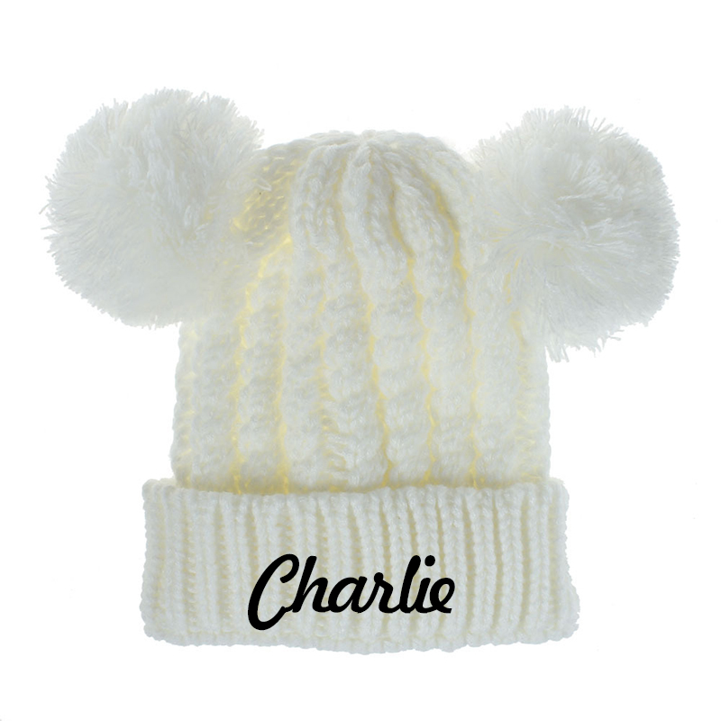 Personalized Embroidery Pom Pom Hat for Comfort & Unique | HSKid17