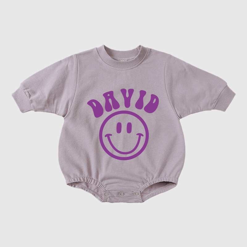 Personalized Kids Cozy Soft Sweatshirt Romper