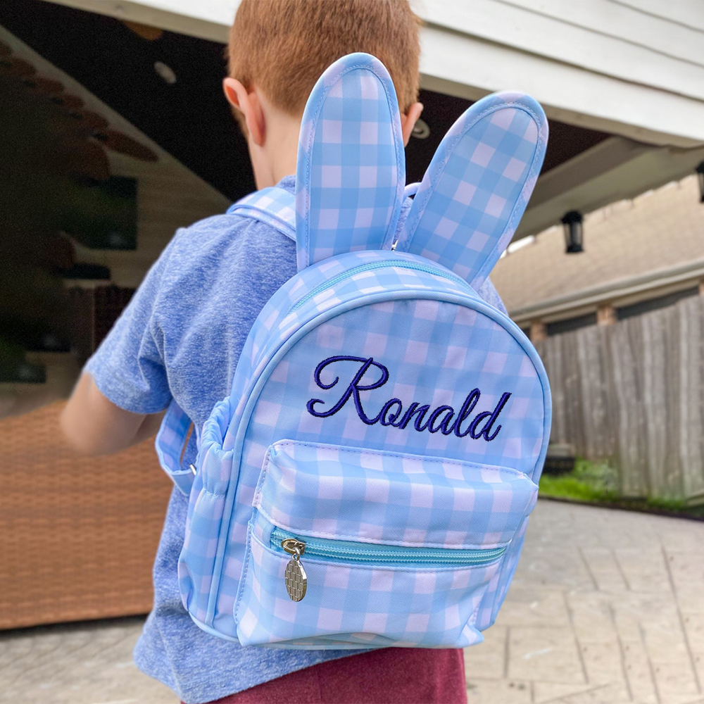 Personalized Kid Embroidered Bunny Mini Backpack