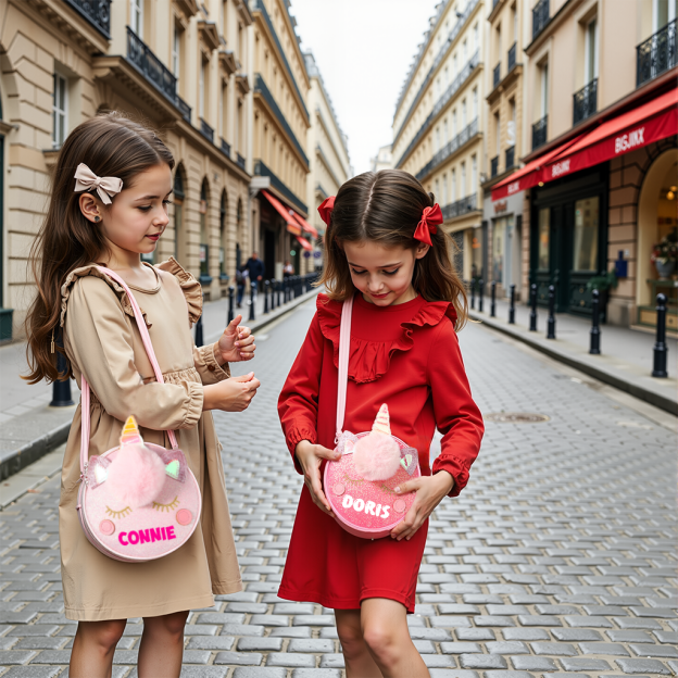 Personalized Girl Unicorn Small Handbag