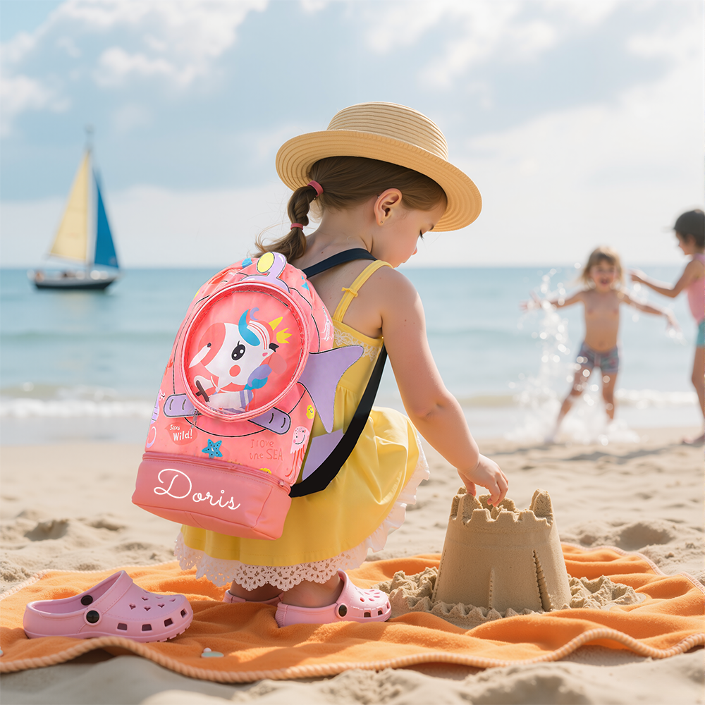 Personalized Kid Summer Packable Waterproof Backpack