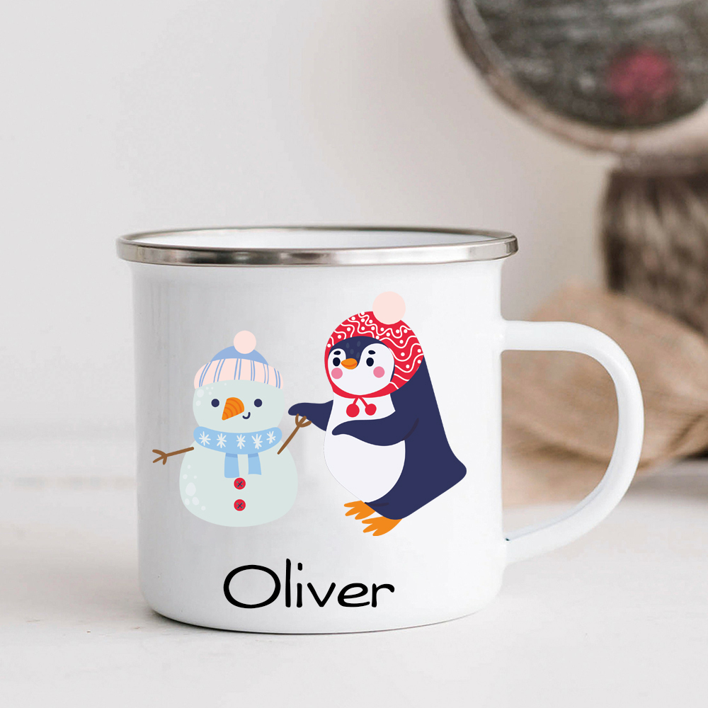Personalised 12oz Cute Penguin Mugs for Kids  | KidMug32