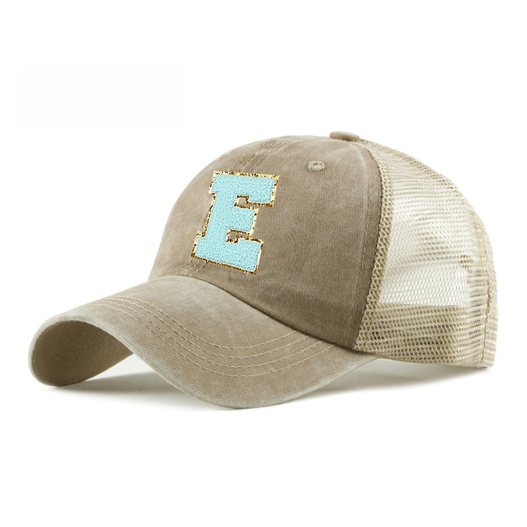 Personalized Adult Letter Patch Hat for Comfort & Unique | KKBeach16