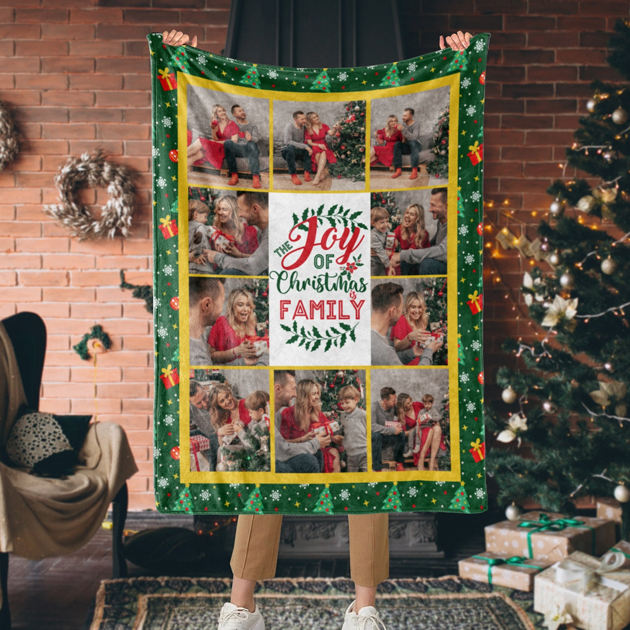 Personalized Merry Christmas Blanket for Comfort & Unique | BKMC07