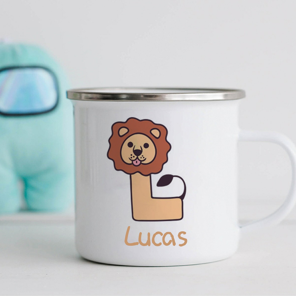 Personalised 12oz Letter Mugs for Kids  | KidMug08